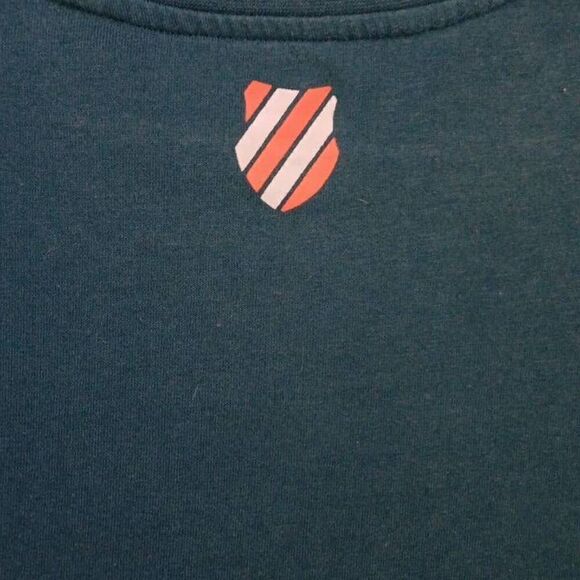 K-Swiss Tshirt Size Small  Unisex or Women's  PTP 19.5 Length 27" Color Dark Gre - Picture 7 of 7